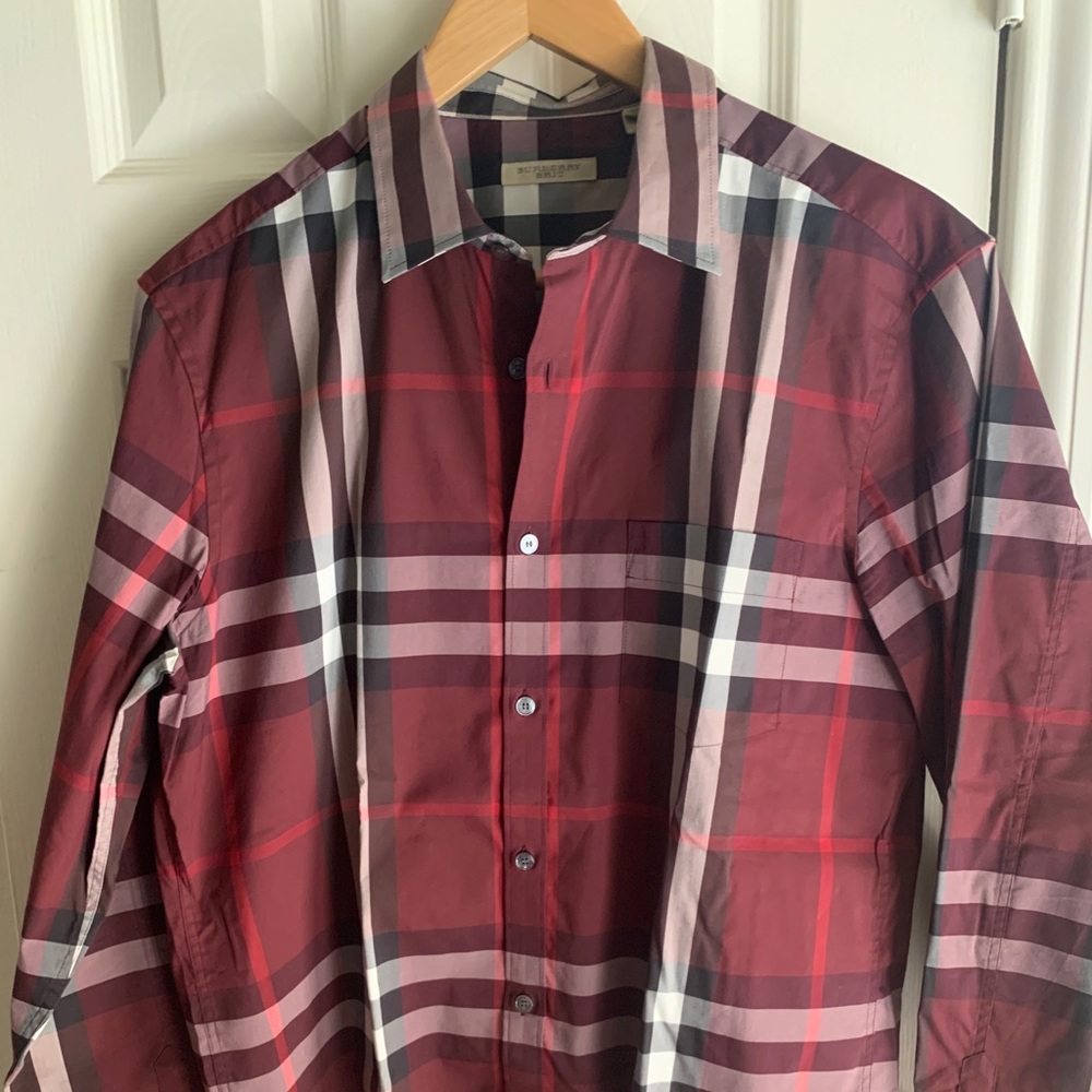 Authentic Men’s Red Burberry Shirt